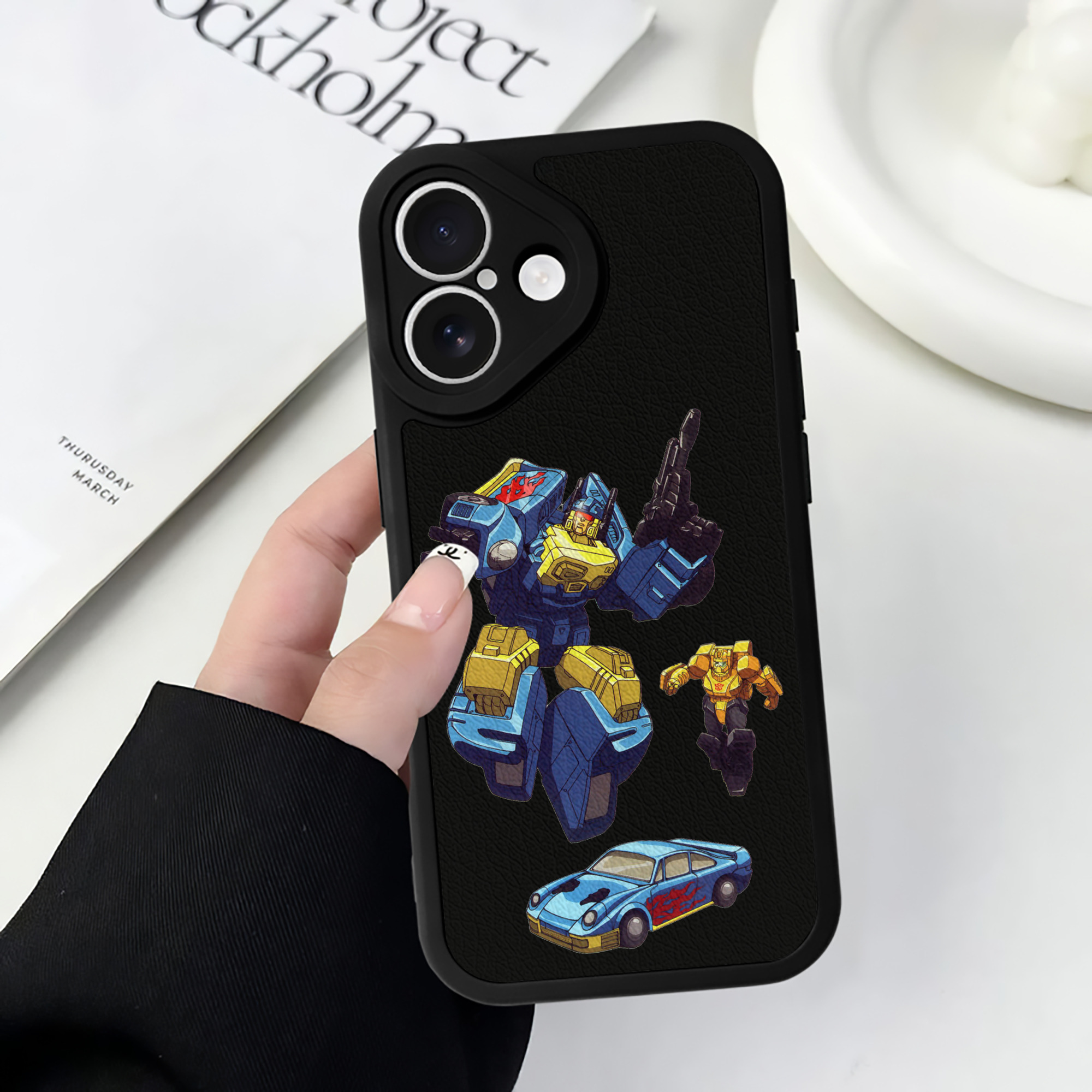 （画像用）  【iPhone 16シリーズ対応】シリコンスマホケース（レザー調） 材質：シリコン
